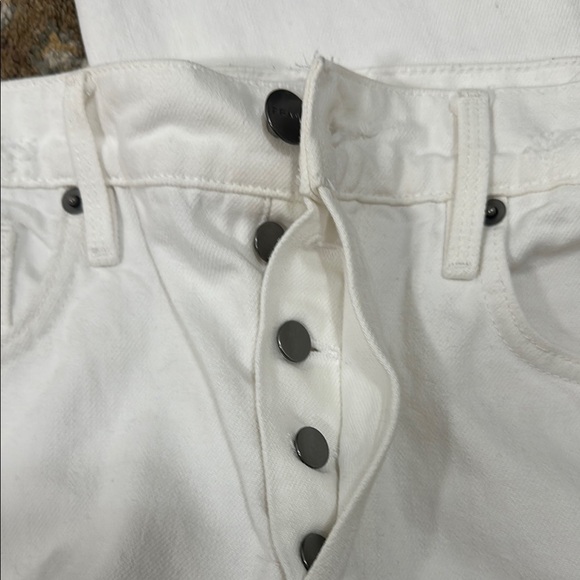 Frame Le Original White Denim, Straight Leg 27 - Picture 4 of 5